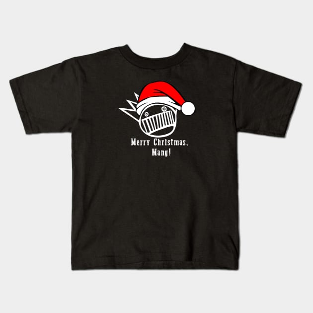 Santa Boognish Kids T-Shirt by GypsyBluegrassDesigns